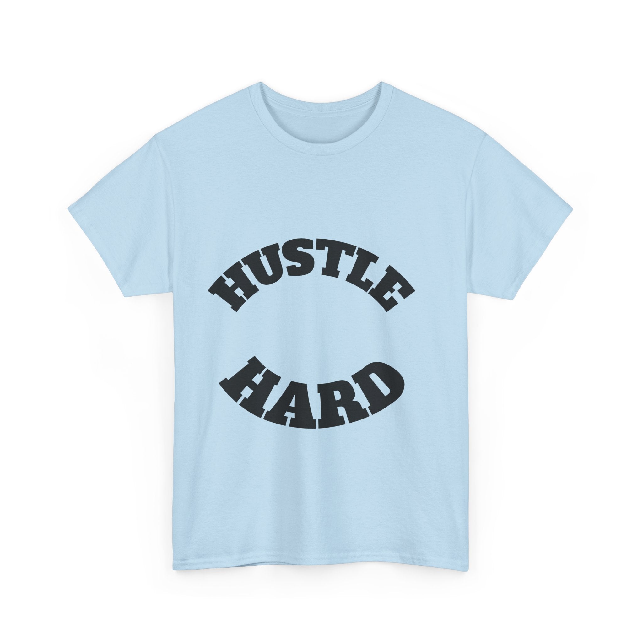 Hustle Hard Unisex Heavy Cotton Tee, Motivational Shirt, Gift for Entrepreneurs, Workout Apparel, Casual Style